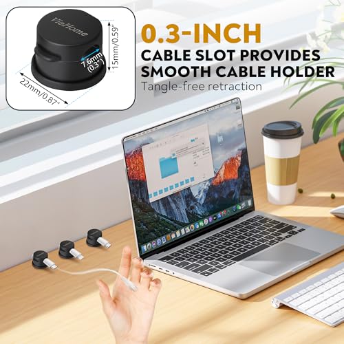 8 Pack Magnetic Cable Management Clips (8 Count)