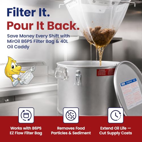 5 Gallon Oil Grease Bucket & Filter Pot (#40L-5 Gallon)