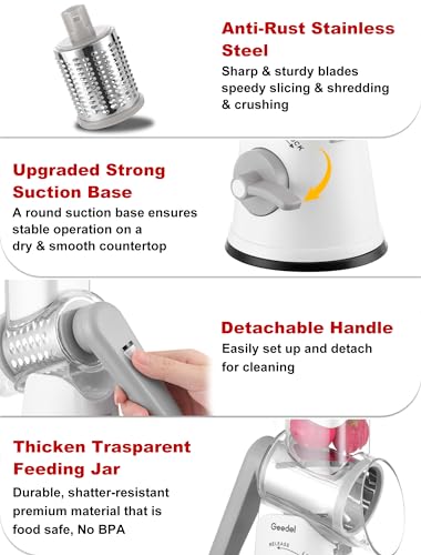 Rotary Cheese Grater Hand Crank