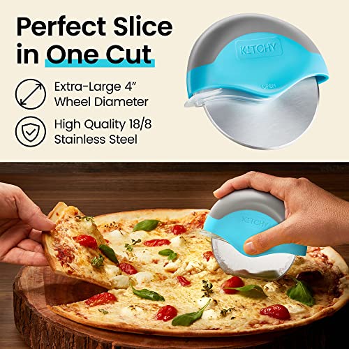 Pizza Cutter Wheel with Protective Blade Cover