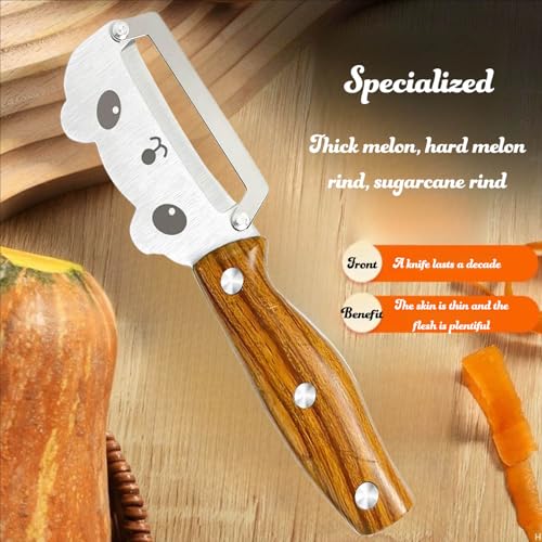 Vegetable Peeler Anti (Standard / Silver/Walnut color)