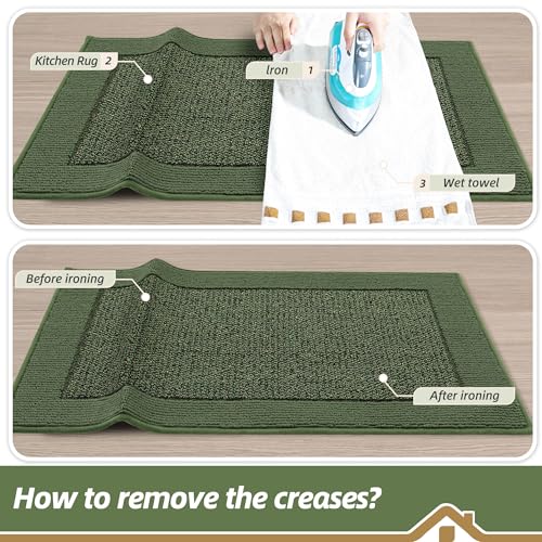 Kitchen Rugs 24"x36" (Green / 24" X 36" (Rectangular))