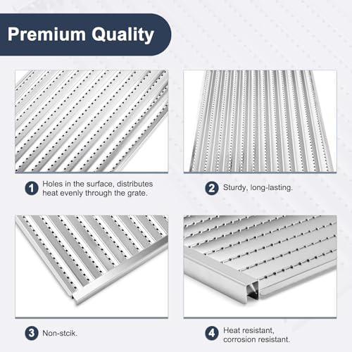 Grill Emitters & Cooking Grates Kit for Charbroil TRU (4-Burner Emitters & Grates)