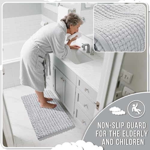 Bathroom Rugs Non Slip Washable 32x20 Inch