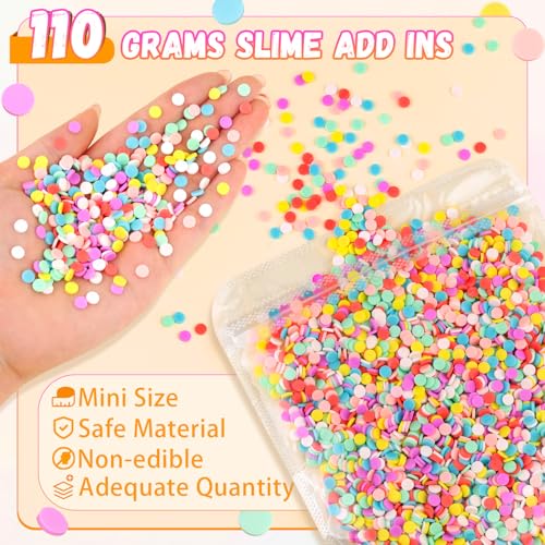 110g Non edible Slime Mix Ins Slime Add Ins (Round Sprinkles F)