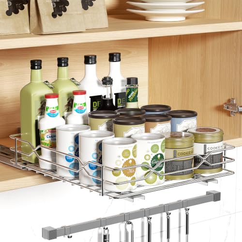 Pull Out Spice Rack (8.5”W x 10.5”D x 2.3”H)