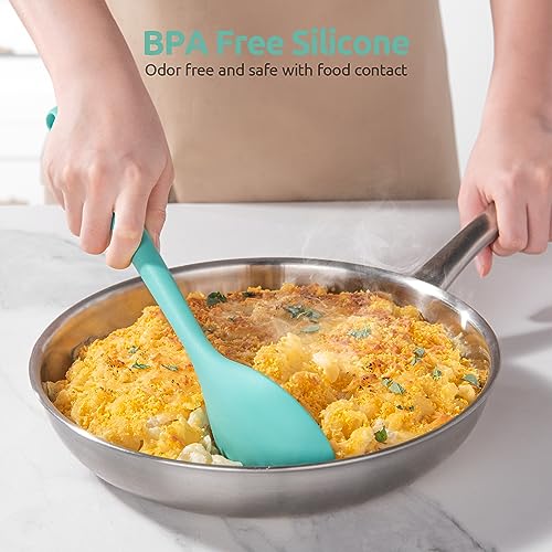 Silicone Cooking Spoon (Aqua Sky)