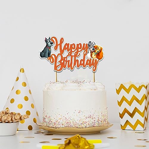 Lady and the Trmp Happy Birthday Cake Topper