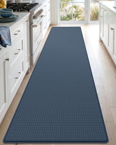 Kitchen Floor Mats Cushioned Anti Fatigue (Dark Blue / 95"l X 17"w X 0.4"th)