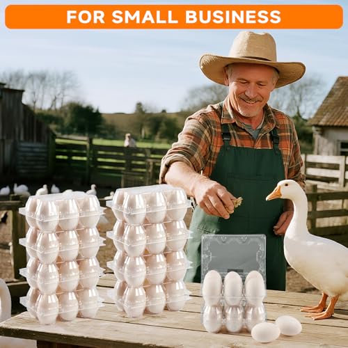 120Pack Jumbo Egg Cartons Duck Egg Cartons Extra Large Egg Containers