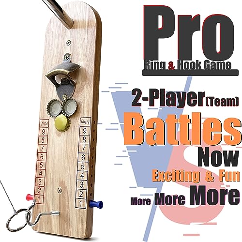 Hook and Ring Toss Game Bottle Opener Ring Toss Hook Indoor Party Man cave