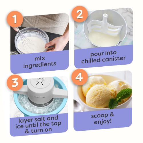 Electric Ice Cream Maker (4 Qt / Blue)