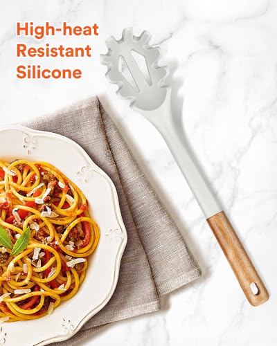 Silicone Pasta Fork (Black-White)
