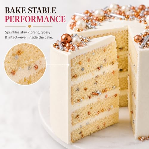 Sprinkles for Cake & Cupcake Decoration (5 Ounce)