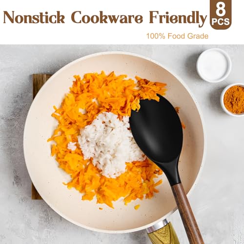 Silicone Cooking Utensil Set (Black)