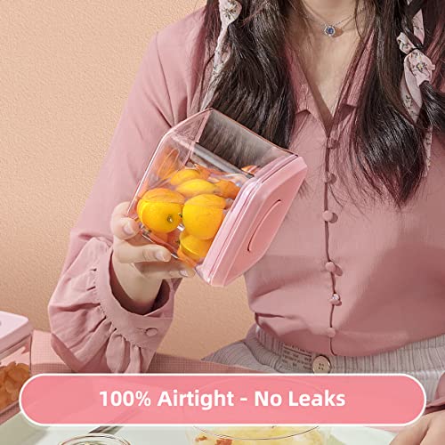 Airtight Food Storage Container (7 Pcs Set Pink)