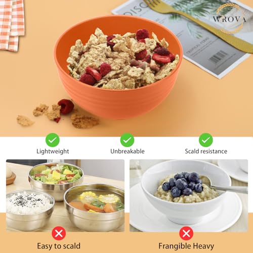 Wheat Straw Bowl Sets (26 oz / Orange)