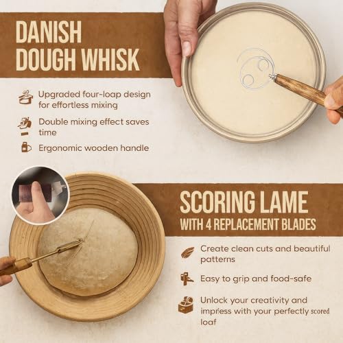 Banneton Bread Proofing Basket Set
