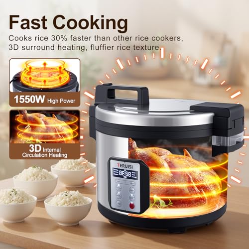 Commercial Rice Cooker (15.85 QT Capacity)