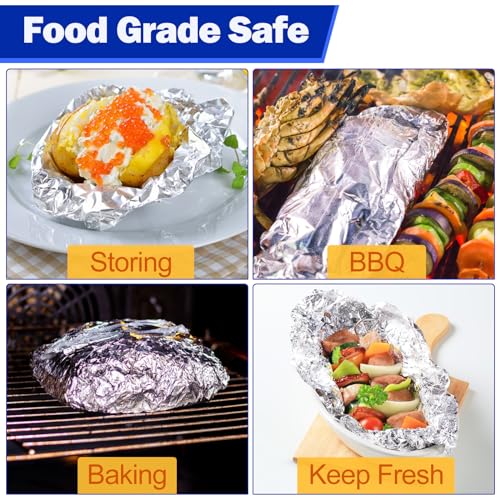 12" x 10.75" Aluminum Foil Sheets 500 count (500 Count)