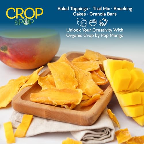 CROP BY POP Organic Sun Dried Mango Slices (Organic Dried Mango / 32 oz)