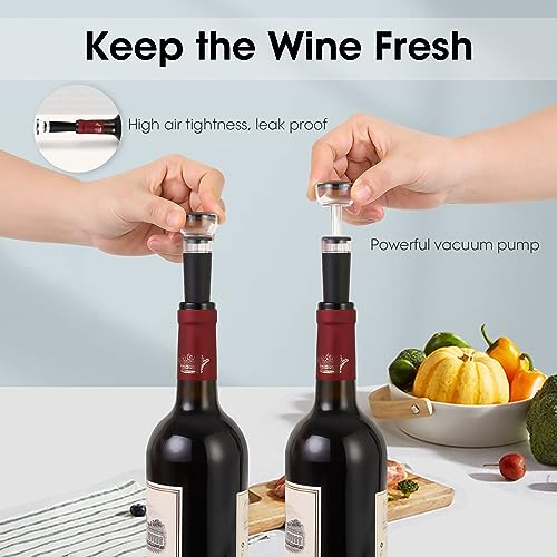 Wine Opener with Silicone Wine Vacuum Stopper