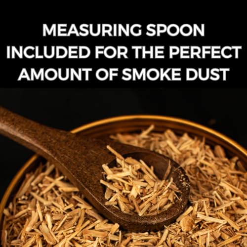Premium Walnut Wood Cocktail Smoker with Six 4 oz Tins of Wood Chips. Great for Whiskey & Old Fashion. Coated in Safe Food Natural Beeswax (6-pack)