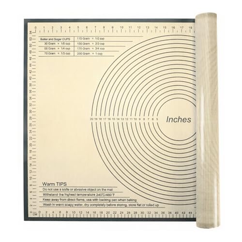 Silicone Pastry Mat 36x24 Inch Nonstick Baking Mat