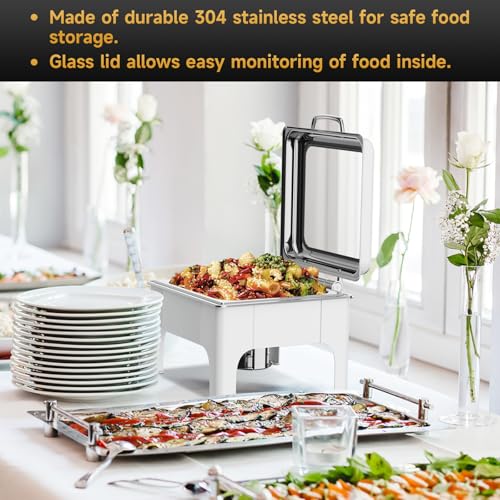 Chafing Dishes for Buffet (White)