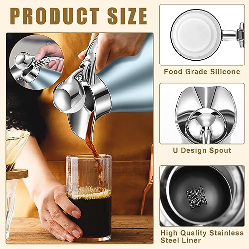 2 Pcs 68oz Thermal Coffee Carafe (Khaki Blue)