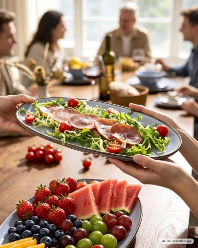Serving Platters Set of 3 Sizes (15 Count)