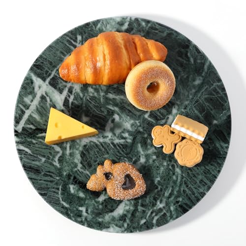 12" Marble Lazy Susan Turntable (Green / 12")
