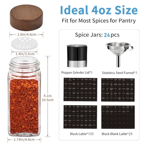 Glass Spice Jars with Labels (24)