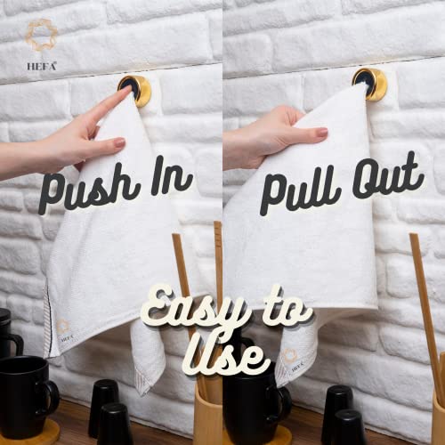 Towel Hooks 8 Pack Eco Kitchen Gadgets (8 Pack / Golden Yellow)