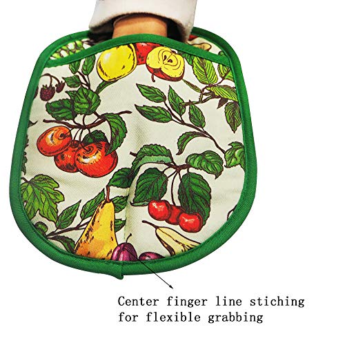 Pot Holders with Transparent Clear Silicone Shell and Nice Friut Flower (Potholders / Fruit Flower)