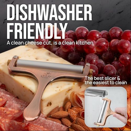 Zulay Adjustable Cheese Slicer (Copper)