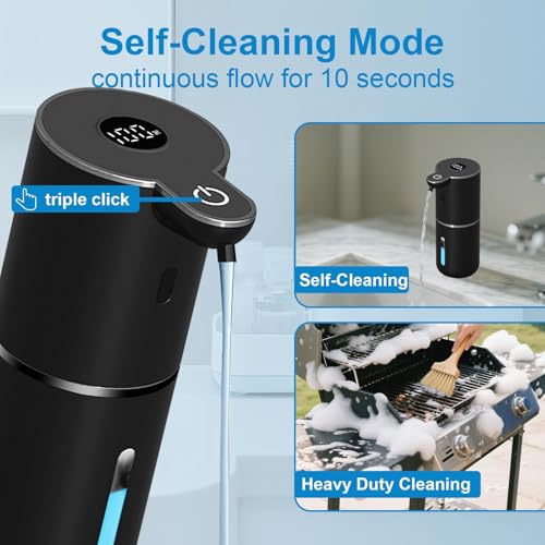 2 Pack Automatic Liquid Soap Dispenser Touchless (2 Pack- Black / Liquid)