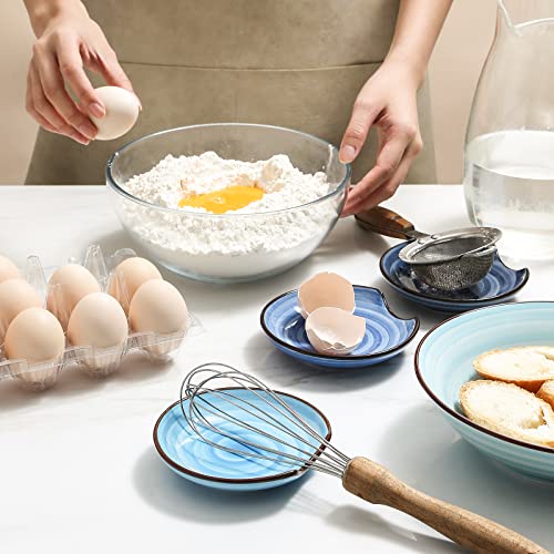 4.6 Inch Ceramic Spoon Rest for Stove Top (Gradient Blue)