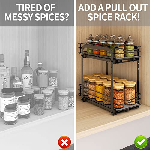 Spice Rack Organizer for Cabinet
