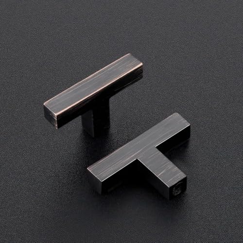 Oil Rubbed Bronze Cabinet Handles Cabinet Pulls Single Hole 10 Pack (Oil Rubbed Bronze / Single Hole)