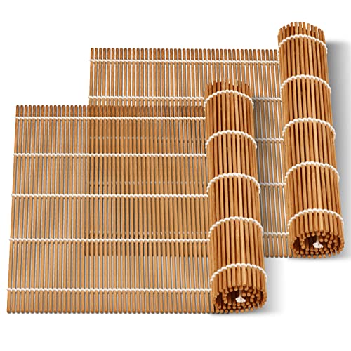 9.5"x9.5"Bamboo Sushi Rolling Mat