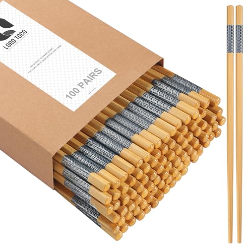 100 Pairs Bamboo Chopsticks (100Pairs)