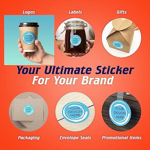 Custom Vinyl Stickers Your Image (100 Count)