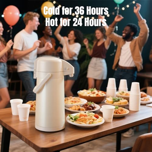 Coffee Dispenser with Pump (White)