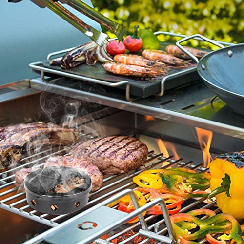 Onlyfire BBQ Wood Chip Smoker Box with Lid for Grills