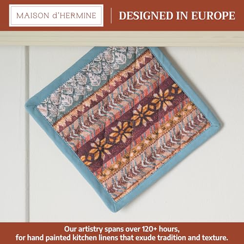 Pot Holders 100% Cotton Potholders (022 - Fair Isle / 8" x 8" (Pot Holder Pack of 1))