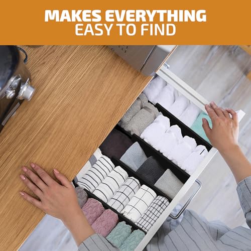6 Pack Black Drawer Dividers (6 Count)