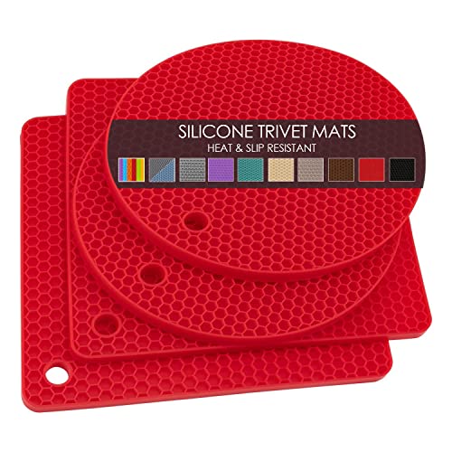 Silicone Trivets for Hot Pots and Pans (4 Count)