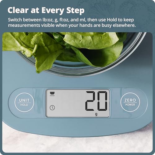 Food Scale Slim & Compact Build (Stone Blue)