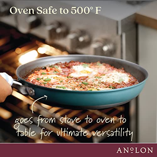 Achieve Hard Anodized Nonstick Frying Pan (Skillet (12-Inch) / Teal)